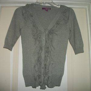 DARLING EPIC THREADS COTTON ETC RUFFLES SWEATER S